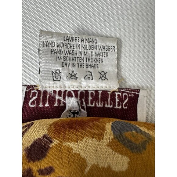 Silhouettes Top 3X Golden Blue Leopard Animal Print Mobwife Button Up Blouse - Picture 6 of 10